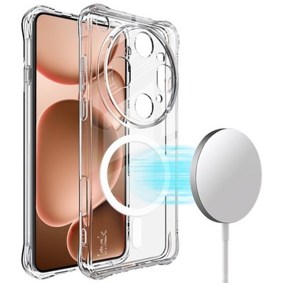 IMAK For Oppo Find X9 Ultra, Shockproof Clear Soft Wireless Charge Case Cover