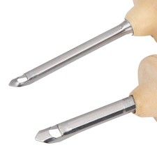 2Pcs Punch Needle Embroidery Kit Wooden Handle Yarn Needle DIY Hand‑Made