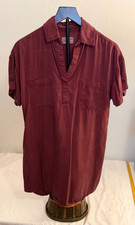 Universal Thread Rust Collared Short Sleeve Mini Shirt Dress Size XS W7