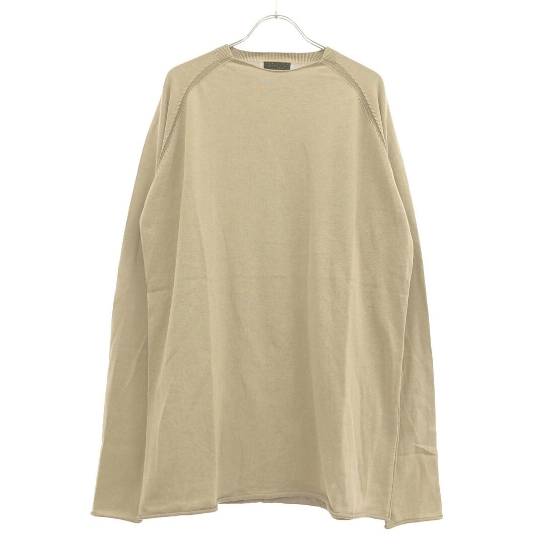 DEVOA Devore Cotton Long Sleeve Knit Sweater Beig… - image 1