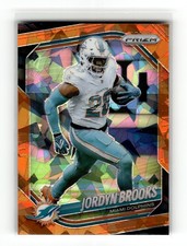 Jordyn Brooks 2025 Panini Prizm #129 Miami Dolphins Orange Ice