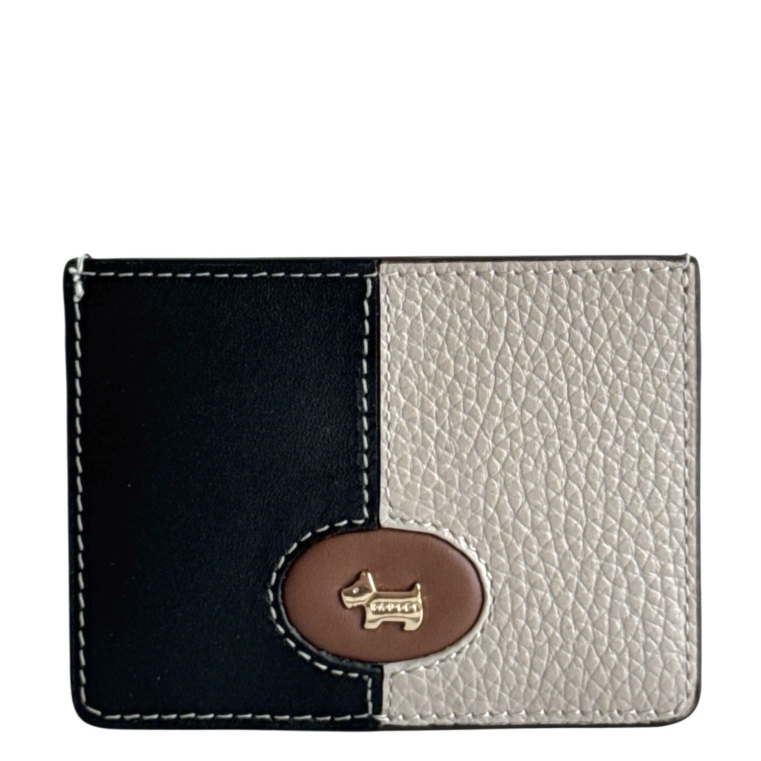 RADLEY Card Holder Black Leather Small Card Wallet - Maldon Mews Colourblock New
