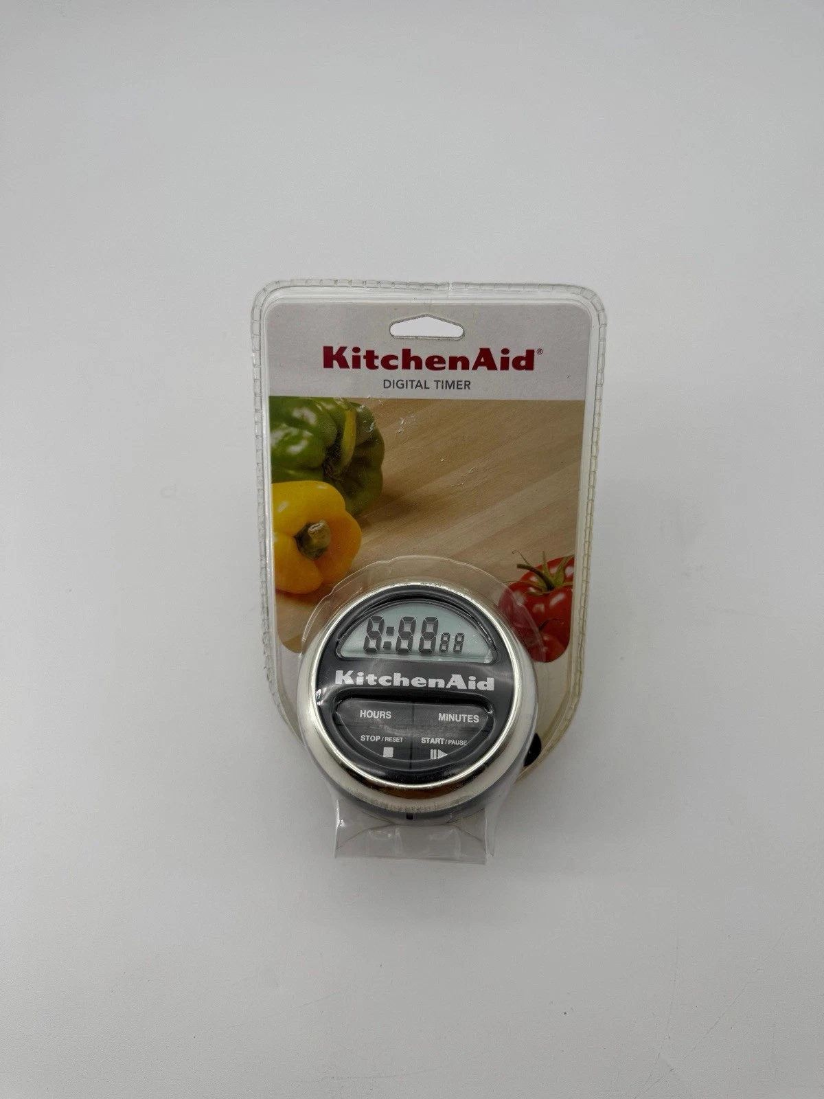KitchenAid Digital Kitchen Timer Easy to Read Cooks Series Black/Chrome