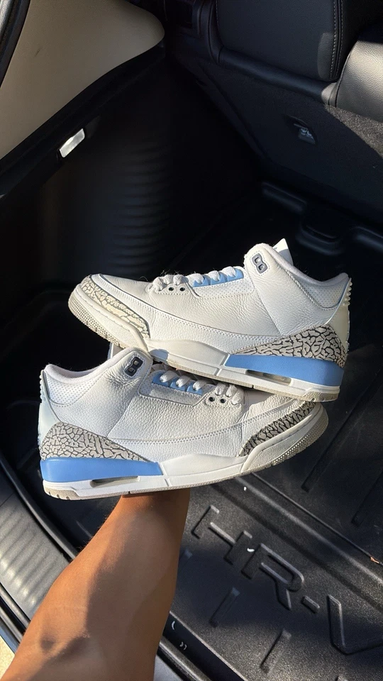 Nike Air Jordan 3 ретро средний UNC CT8532-104 размер 10,5 - Изображение 2 из 4