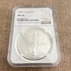 U.S. Mint American Eagle 1 oz .999 Silver Coin 2008 NGC MS 70