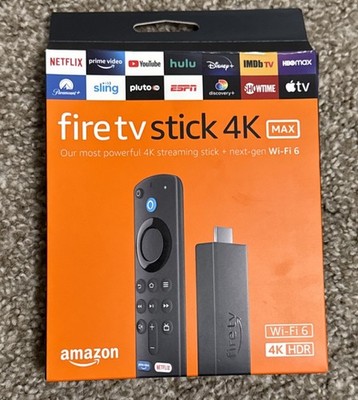 Amazon Fire TV Stick 4K Max Wi-Fi 6 4K HDR HDMI Streaming Player Black