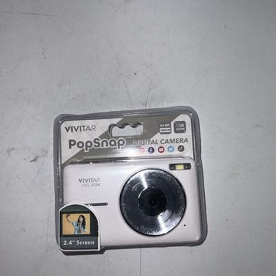 NEW - Vivitar Popsnap Digital Camera 1080 HD 44MP 16X Zoom White