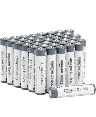 Amazon Basics AAA-Alkali-Batterien, 1,5 V, 5 Jahre lagerfähig, 40 Stück