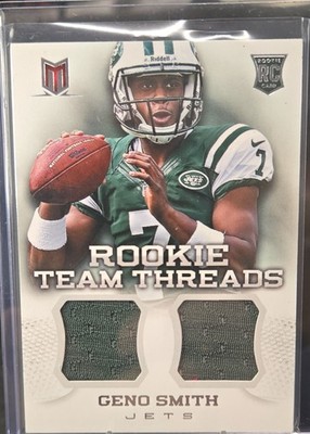2013 Panini Momentum - Rookie Team Threads Geno Smith #7 Combo Materials /399...
