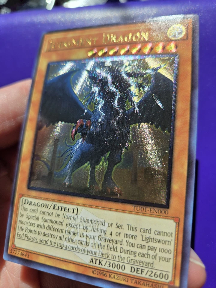 *CUSTOM* Judgment Dragon Ultimate Rare Unl Edition TU01-EN000 NM Yugioh - Image 3 of 4