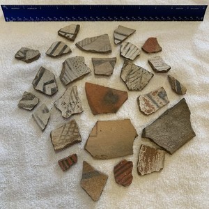 Ancient Anasazi Native American Pottery Shards NE Arizona Ranch