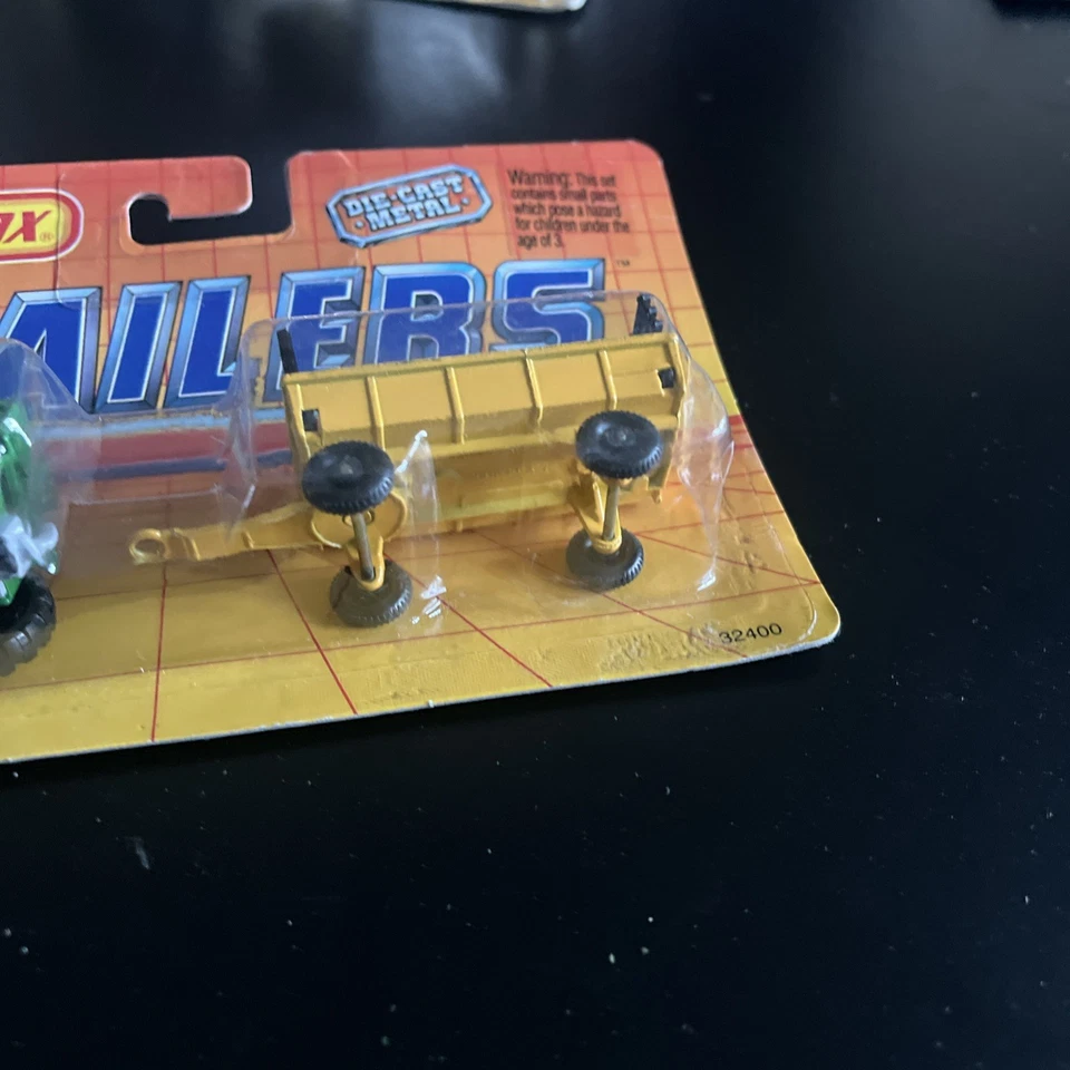 Matchbox Trailers Two Pack TP108 Ford Tractor and Hay Trailer. NIP - Image 3 of 4