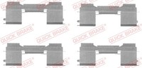 1X Quick Brake 109-1729 ZubehöRsatz Scheibenbremsbelag FüR CitroëN Ford Fiat Peu