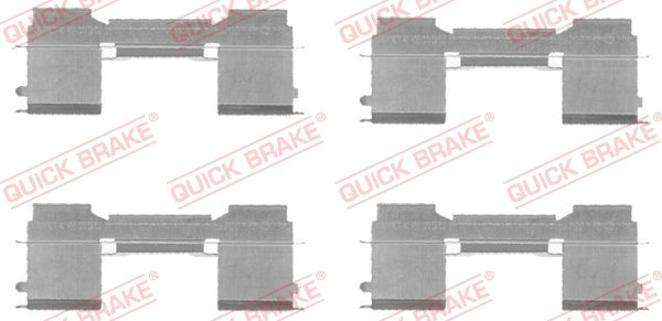 1X Quick Brake 109-1729 ZubehöRsatz Scheibenbremsbelag FüR CitroëN Ford Fiat Peu-image