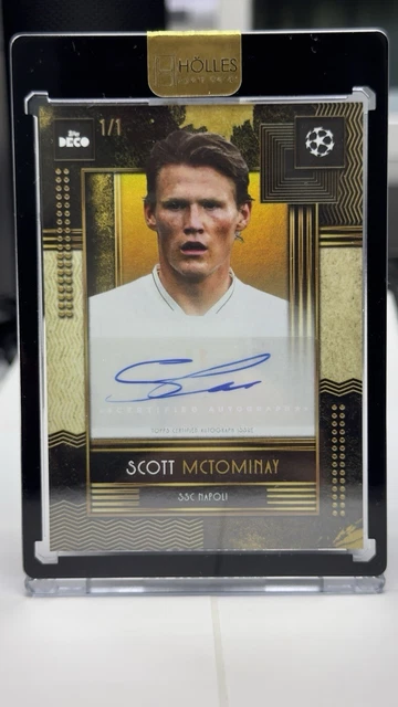TOPPS UCC Deco 25/26 SSC Napoli Scott McTominay Auto Autograph 1/1