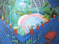 DAVID HOCKNEY LITHOGRAPHIE 50x35cm, LIMITIERT, SIGNIERT, NUMMERIERT + ZERTIFIKAT