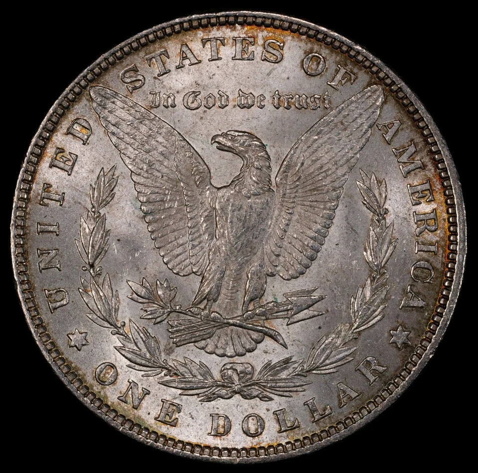 1879 Morgan Silver Dollar PCGS Graded MS 61 - Image 3 of 4