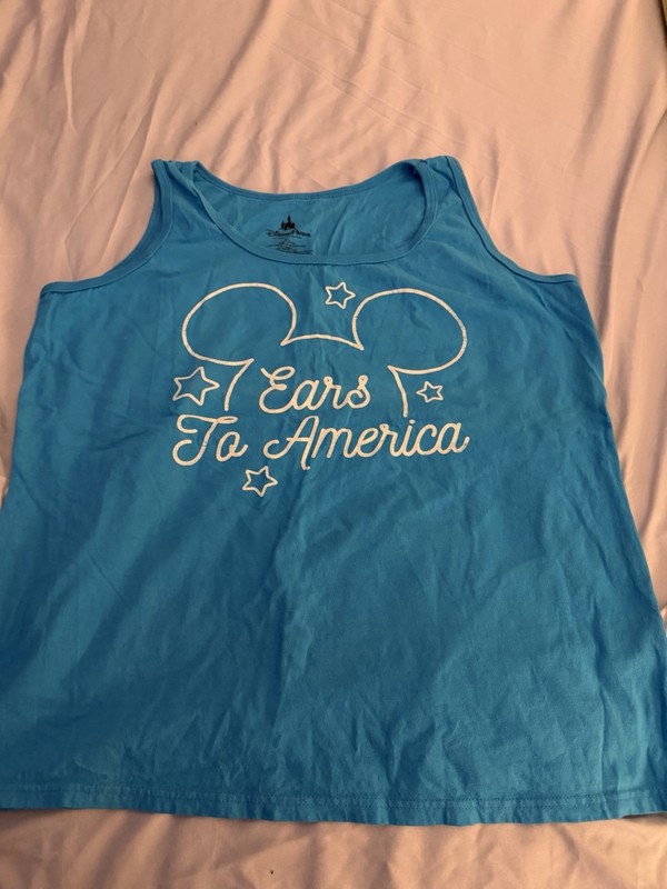 Disney Parks Ears To America Mickey Mouse Blue Tank Top Women’s X-Large