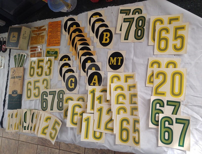 Big Lot 100 Plus Vintage New Old Stock NOS Authorized Orig John Deere Decals