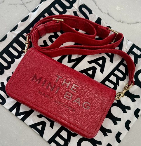 Marc Jacobs The Leather Mini Crossbody Bag - True Red 2S4SMN080S02-617