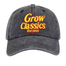 Grow Classics Est 1995 Washed Baseball Cap 90s Nostalgic Streetwear Dad Hat