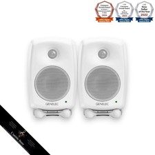 GENELEC 8020DWM White Active Powered Studio Monitor Speakers Pair Bi-Amp XLR Pro