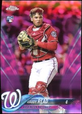 2018 Topps Chrome Raudy Read #120 Pink Refractor RC