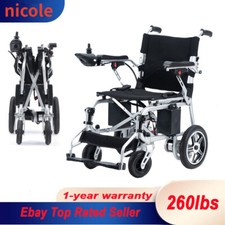 Electric Wheelchairs for Adults, Foldable Durable Motorized Wheelchair