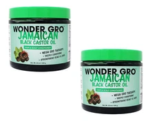 2 Pack of Jamaican Black Castor Oil Hair Grease Styling Conditioner, 12  Oz