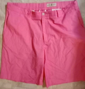 Fairway & Greene golf 40" waist shorts cotton pink spring summer