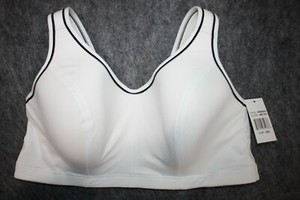 plus size white sports bra