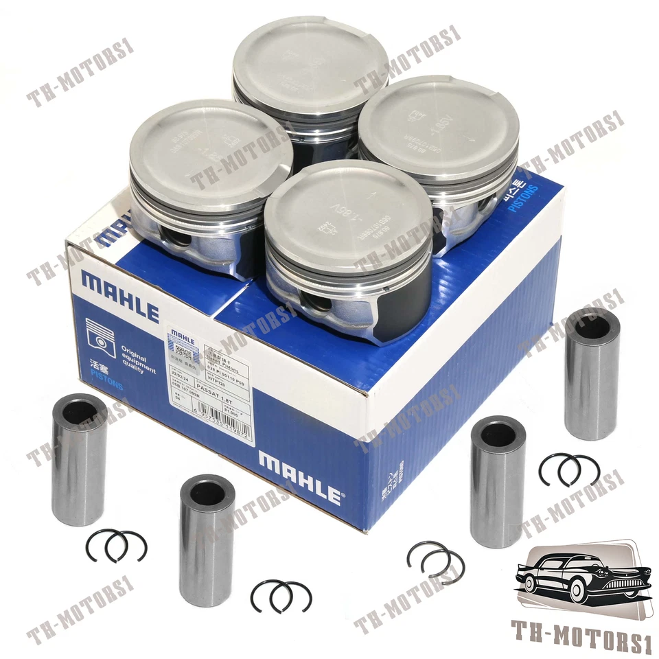 Juego de 4 pistones y anillos de motor 81 mm STD para VW Jetta Beetle Golf GTI Audi A4 1.8T Foto 4 de 4