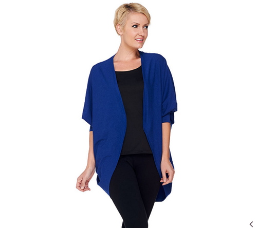 Tri-Blend Cocoon Cardigan Navy size 
