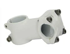 Bike Alloy Stem 28.6/25.4mm 7091 60mm White. bike part ,bicycle parts.