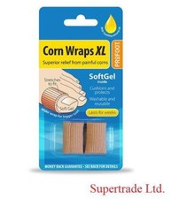 Profoot Corn Wraps XL Soft Gel Cushions Protects Painful Corns - 2 Wraps