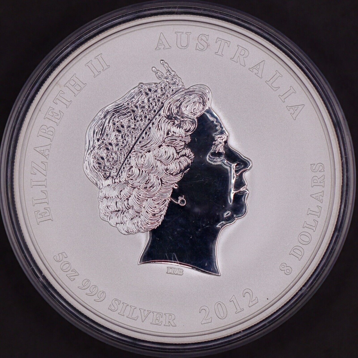 2012 Australia $8 5 oz Year of The Dragon Colorized In Capsule | eBay