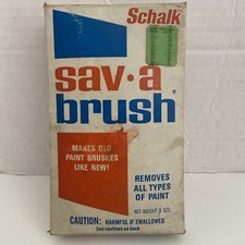 VINTAGE SCHALK SAV • A BRUSH NEW UNOPENED BRUSH CLEANER PAINTERS COLLECTABLE