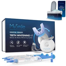 MySmile Teeth Whitening Kit with Light Teeth Whitener 3X3ML Gel free get Powder