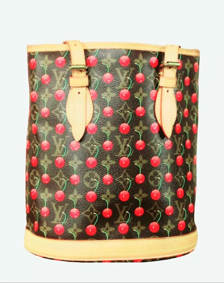 Louis Vuitton Limited Edition Monogram Cerises Bucket PM