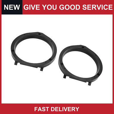 #ad Pack of 2 For Honda Black Car Stereo Speaker Spacer Mount Adapter Ring Bracket $12.94