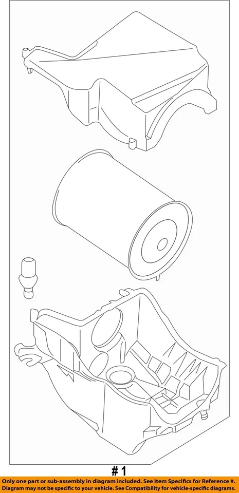 Conjunto de filtro de aire usado se adapta a: Lincoln MKC 2.0 2015 grado A Foto 4 de 4