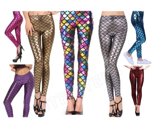 Ladies Plus Size Metallic Mermaid Disco 