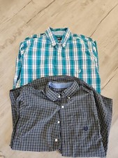 Ralph Lauren Chaps Button Down Dress Shirt Men's M Lot Of 2 Stretch Easy Care