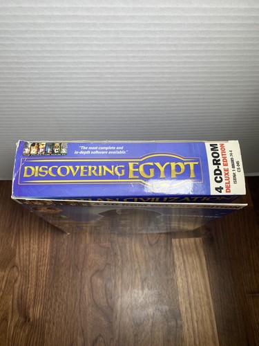 Discovering Egypt 4 CD-Rom Set Big Box PC Computer Software Topics Entertainment - Picture 4 of 9