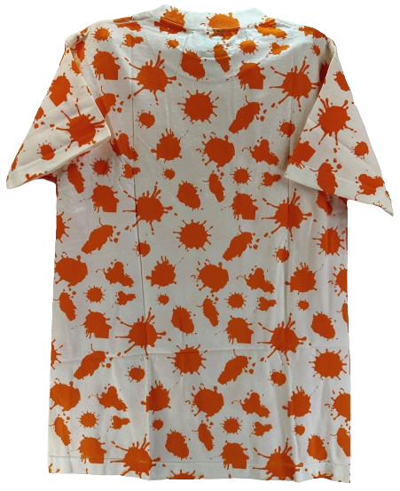 Teenage Splat Nickelodeon All over Short Sleeve Crew Tee White
