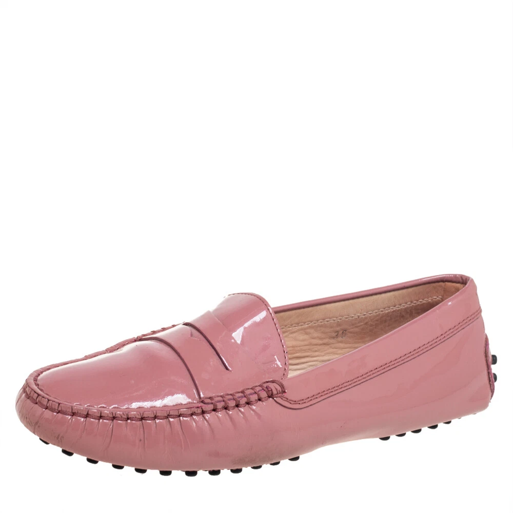 Pink patent loafers cheap