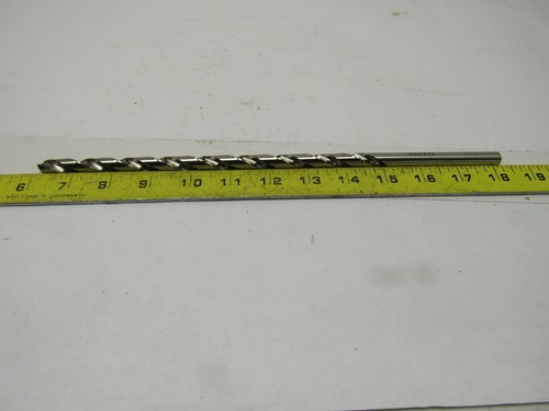 Precision Twist Drill 25/64" 2 Flute Drill HSS Bit High Speed Extra Length 12" - Picture 3 of 11