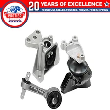 Fits 2006-2011 Honda Civic 1.8L MANUAL w/Bracket Motor & Trans Mount Set 3pc :