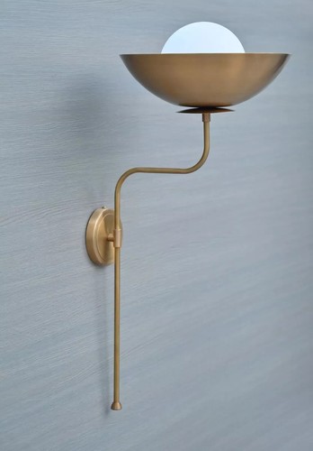 Mid-Century wall Sconces, Raw Brass Wall Lamp for Your Home Decor , Wall fixture - Picture 3 of 5