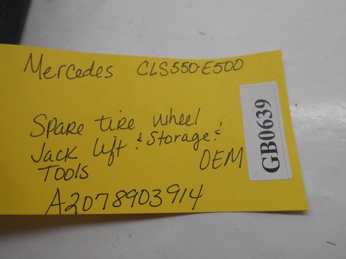 Mercedes CLS550, E500 Spare Tire While Jack OEM A2078903914 / 2078903914 GB0639 - Picture 5 of 5